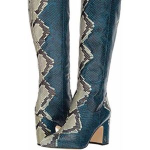 Sam Edelman Hai Boots - Snake skin heeled boots